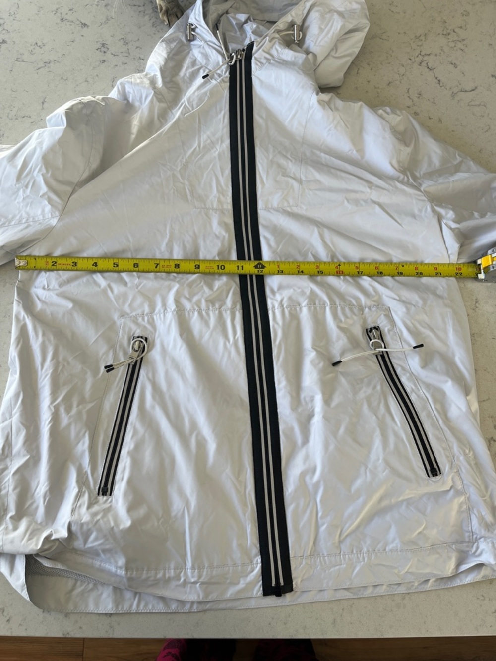 Michael Kors Lightweight Hooded Jacket Large White - Picture 9 of 9